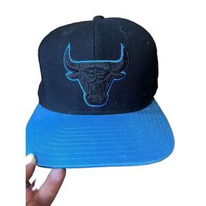 Chicago Bulls‎ NBA Adidas Snapback hat Sports cap Black/blue With Stickers!